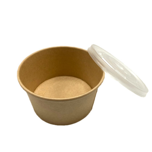 P1233 - 12oz Kraft Paper Soup Container (500's) - Bowl Only