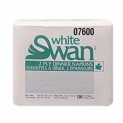 T2001 - WS#7600 2-ply Dinner Napkin (12 x 200's)